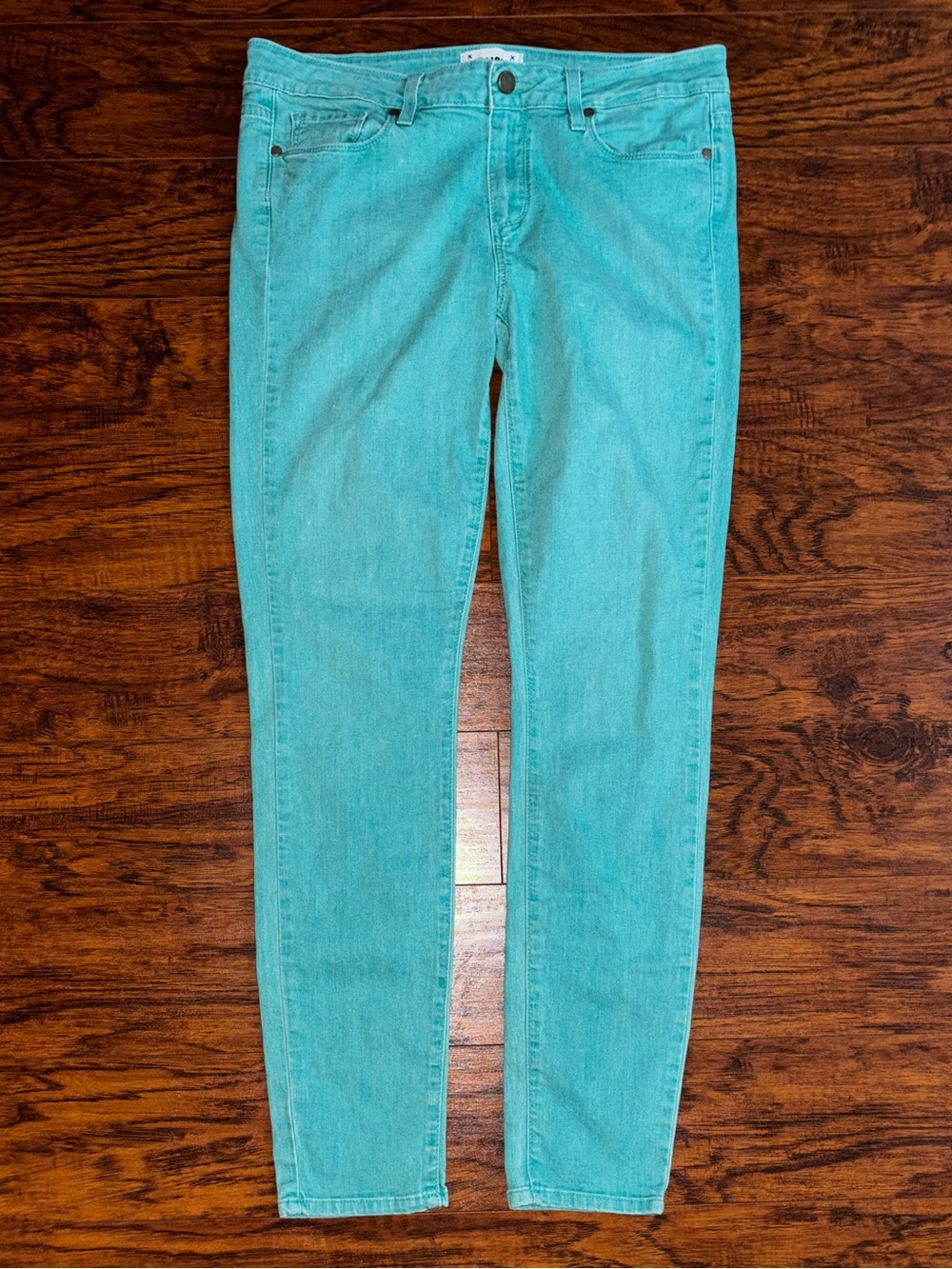 PAIGE Verdugo Ultra Skinny Turquoise Jeans Women’s 31 Teal Blue Denim Pants